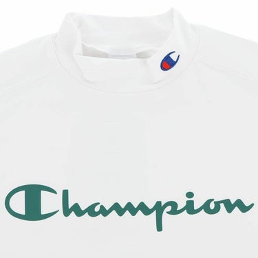 チャンピオンゴルフ ChampionGOLF　メンズ ロゴプリント UVカット ジャージー素材 長袖 モックネックシャツ C3-ZG402　2024年モデル 詳細3