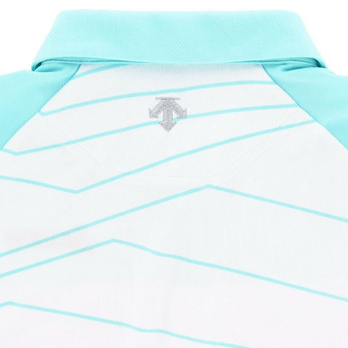 スリクソン SRIXON　メンズ パネルプリント UVケア ランダムボーダー柄 半袖 ポロシャツ RGMXJA08　2024年モデル 詳細4