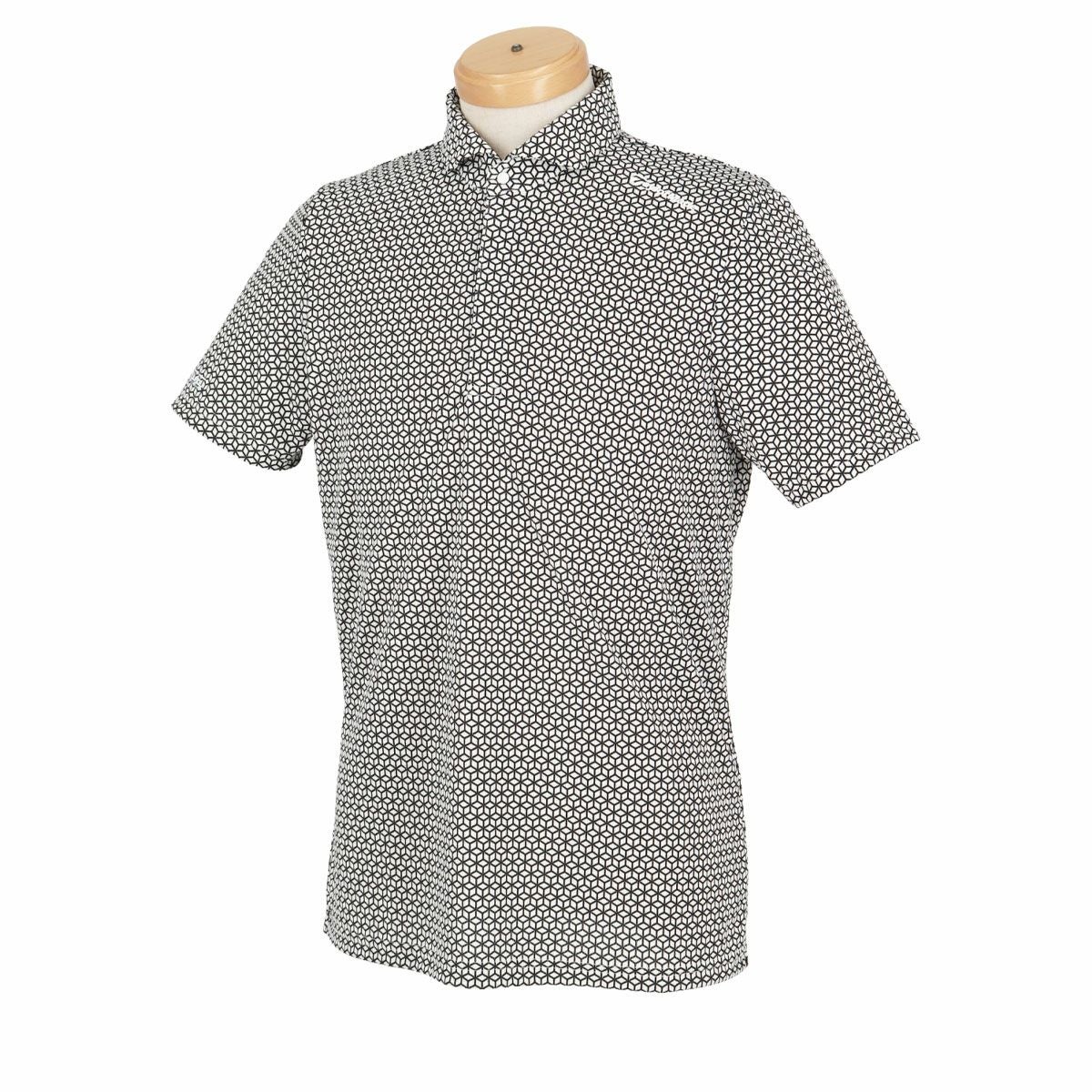 テーラーメイド TaylorMade　メンズ 総柄 グラフィックプリント T-ICE 半袖 ポロシャツ TL393　2024年モデル ホワイト（M19519）