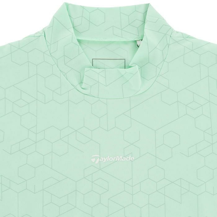 テーラーメイド TaylorMade　メンズ 総柄 グラフィックプリント ストレッチ 半袖 モックネックシャツ TL397　2024年モデル 詳細3
