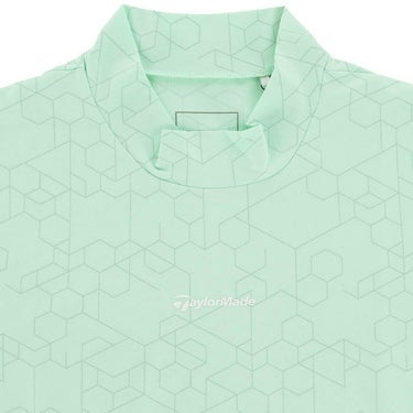 テーラーメイド TaylorMade　メンズ 総柄 グラフィックプリント ストレッチ 半袖 モックネックシャツ TL397　2024年モデル 詳細3