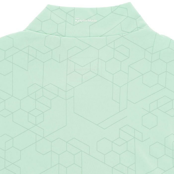 テーラーメイド TaylorMade　メンズ 総柄 グラフィックプリント ストレッチ 半袖 モックネックシャツ TL397　2024年モデル 詳細4