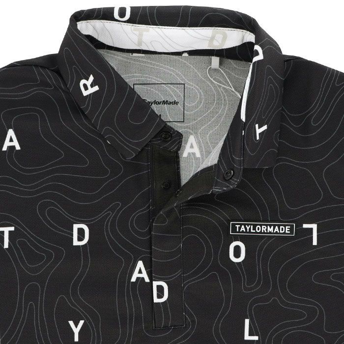テーラーメイド TaylorMade　メンズ ロゴデザイン グラフィックプリント 半袖 ポロシャツ TL417　2024年モデル 詳細4