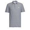 アディダス adidas　メンズ ボーダー柄 ドットメッシュ生地 ストレッチ 半袖 ポロシャツ KOV92　2024年モデル ネイビー/ホワイト（IU4393）