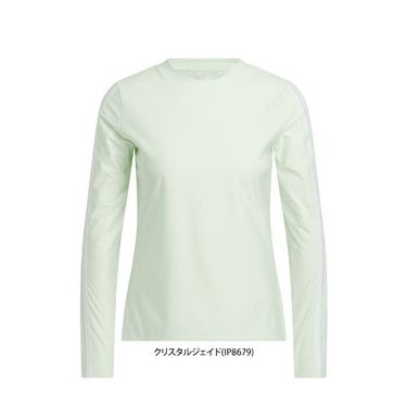 アディダス adidas　レディース ULTIMATE365 スリーストライプス ストレッチ 長袖 クルーネックシャツ IYW72　2024年モデル 詳細1