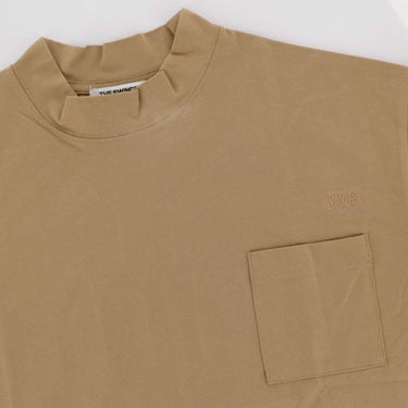 ザ スウィンガー THE SWINGGGR　メンズ バックロゴプリント 胸ポケット ストレッチ 半袖 モックネックシャツ 0124-SWG-CT002　2024年モデル 詳細3