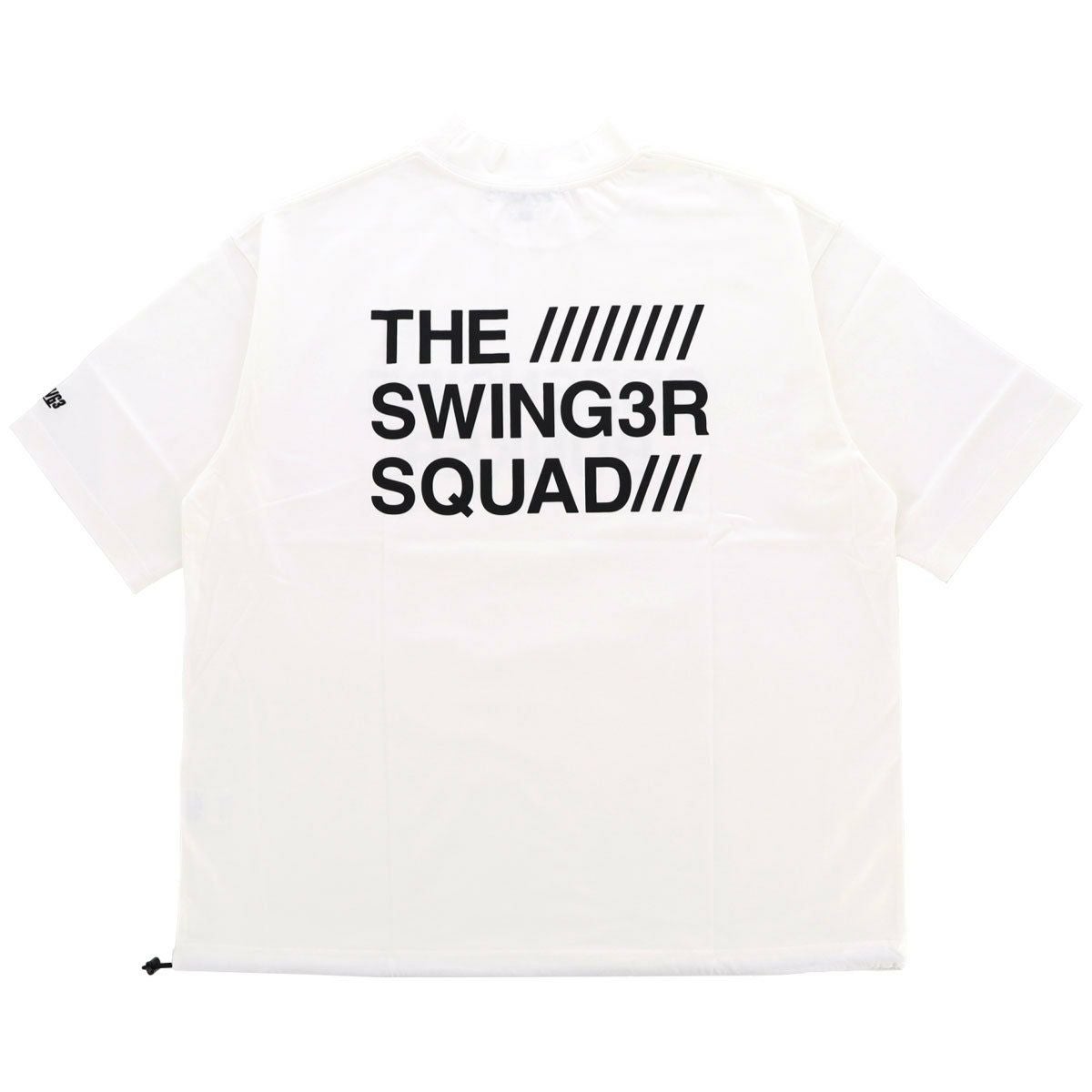ザ スウィンガー THE SWINGGGR　メンズ ロゴプリント ストレッチ 半袖 モックネックシャツ 0124-SWG-CT003　2024年モデル 詳細2