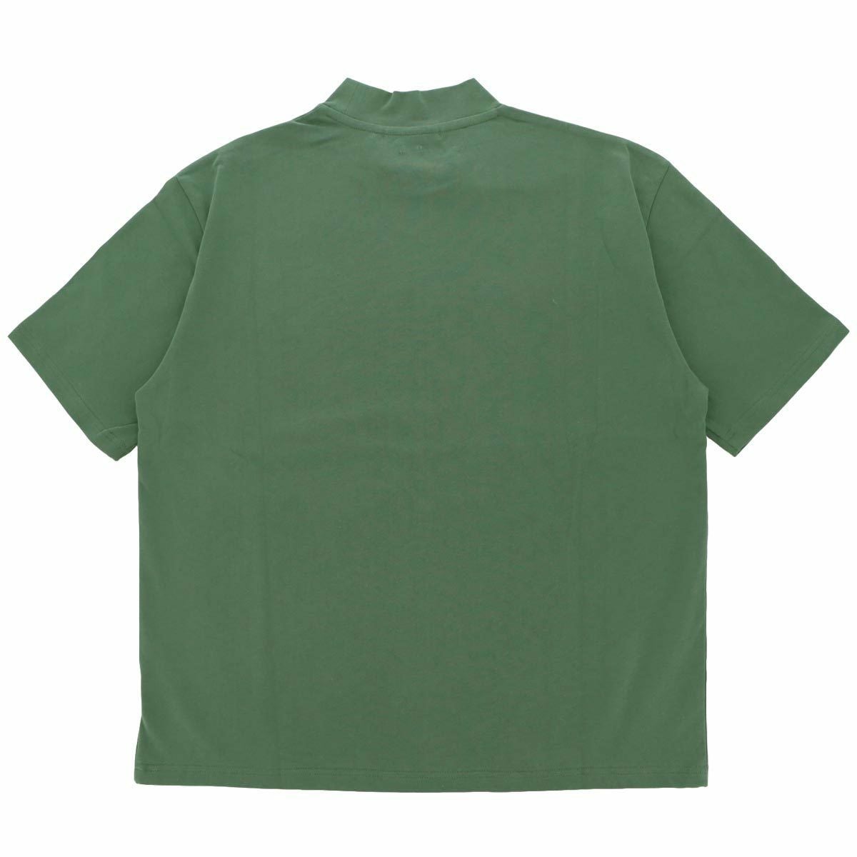 ザ スウィンガー THE SWINGGGR　メンズ アウトラインロゴ ストレッチ 半袖 モックネックシャツ 0124-SWG-CT006　2024年モデル 詳細2