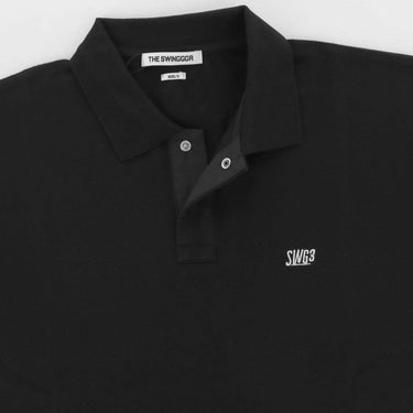 ザ スウィンガー THE SWINGGGR　メンズ 鹿の子 ロゴ刺繍 半袖 ポロシャツ 0124-SWG-CT012　2024年モデル 詳細4