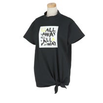 キャロウェイ Callaway　レディース 鹿の子 ロゴデザイン ストレッチ 半袖 モックネックシャツ C24134213　2024年モデル