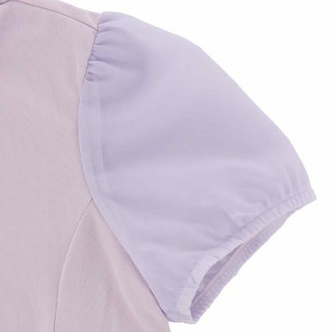 ビバハート VIVA HEART　レディース 異素材ミックス 鹿の子 接触冷感 半袖 パフスリーブ ポロシャツ 012-21441　2024年モデル 詳細5