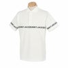 ジャックバニー Jack Bunny!!　メンズ 鹿の子 ロゴラインプリント 半袖 ポロシャツ 262-4160513　2024年モデル ホワイト（030）