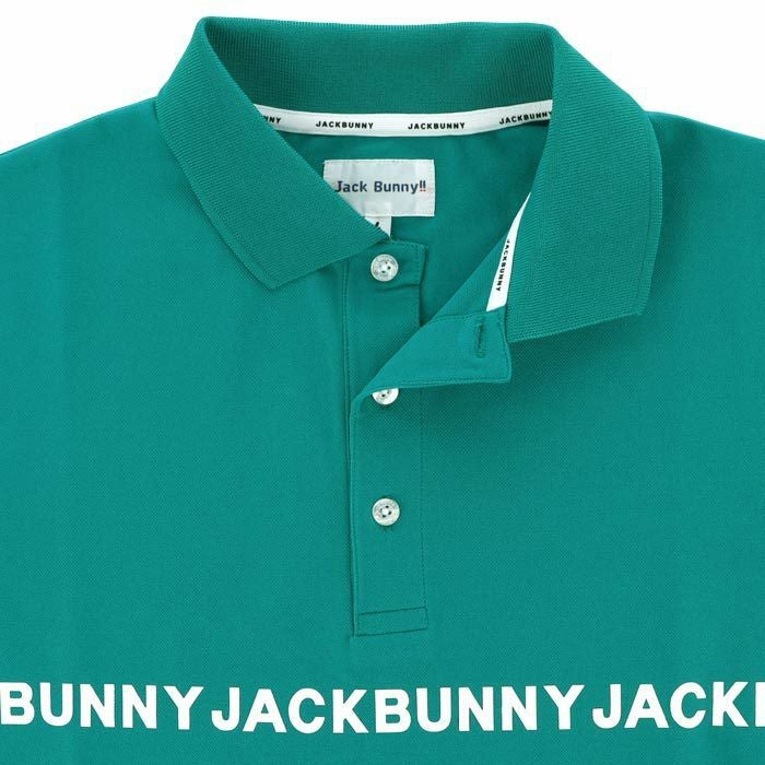 ジャックバニー Jack Bunny!!　メンズ 鹿の子 ロゴラインプリント 半袖 ポロシャツ 262-4160513　2024年モデル 詳細3