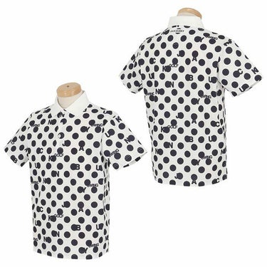 ジャックバニー Jack Bunny!!　メンズ ロゴデザイン ドット柄 メッシュ生地 半袖 ポロシャツ 262-4160515　2024年モデル 詳細2