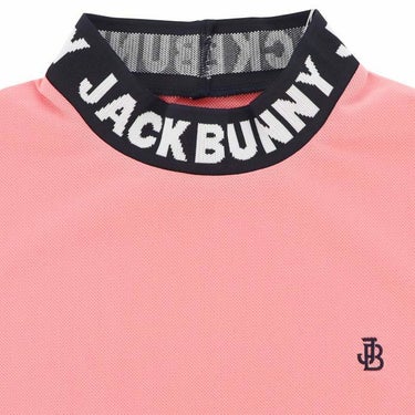 ジャックバニー Jack Bunny!!　メンズ ロゴジャガード ストレッチ 半袖 ドルマンスリーブ モックネック シャツ 262-4167525　2024年モデル 詳細3
