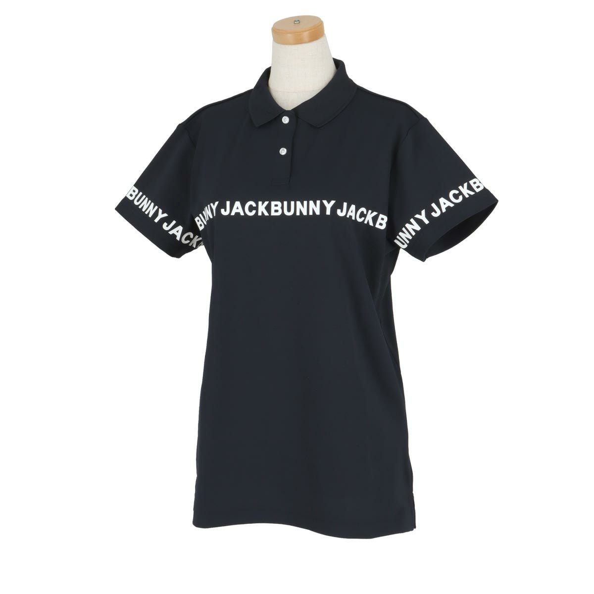 ジャックバニー Jack Bunny!! レディース 鹿の子 ロゴラインプリント