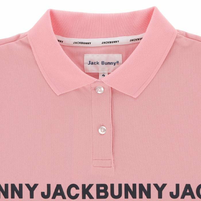 ジャックバニー Jack Bunny!! レディース 鹿の子 ロゴラインプリント