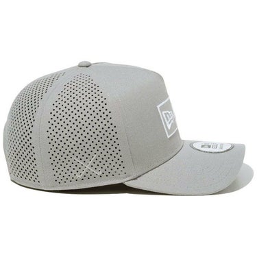 ニューエラ NEW ERA　パンチングメッシュ キャップ 9FORTY A-Frame Laser Perforated Box Logo ボックスロゴ 14109279 グレー　2024年モデル 詳細1