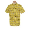 ピン PING　メンズ 総柄プリント ストレッチ 半袖 ハイネックシャツ 621-4167303　2024年モデル イエロー（060）
