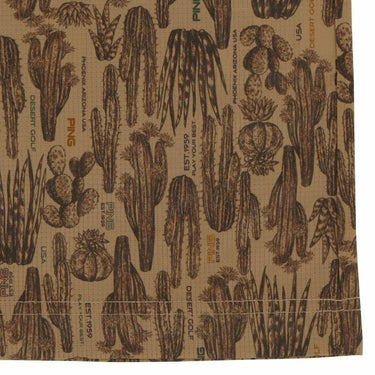 ピン PING　メンズ 総柄プリント ストレッチ 半袖 ハイネックシャツ 621-4167303　2024年モデル 詳細5