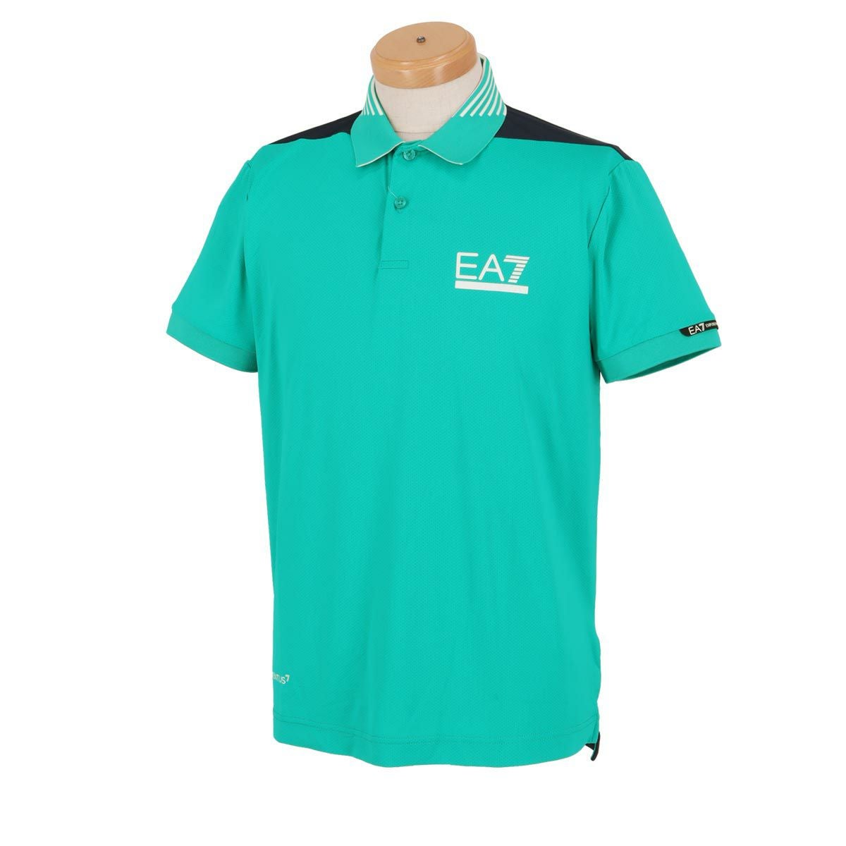 エンポリオ アルマーニ EA7 メンズ GOLF PRO VENTUS7 テクニカルファブリック メッシュ生地 カラーブロック 半袖 ポロシャツ 3DPF12 PJMMZ 2024年モデル