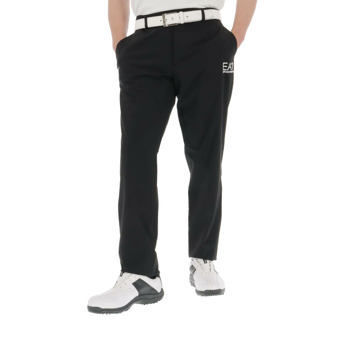 エンポリオ アルマーニ EA7　メンズ VENTUS7 テクニカルファブリック ストレッチ ロングパンツ 3DPP87 PNFTZ　2024年モデル ブラック（1200）