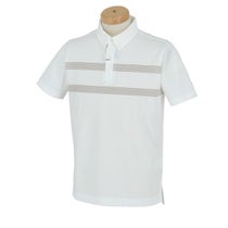 タイトリスト Titleist　メンズ UVケア 胸ボーダー柄 半袖 ボタンダウン ポロシャツ TLPMS106J　2024年モデル