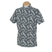 タイトリスト Titleist　メンズ ボタニカル 総柄 メッシュ生地 クーリング 半袖 ボタンダウン ポロシャツ TLPMS129J　2024年モデル