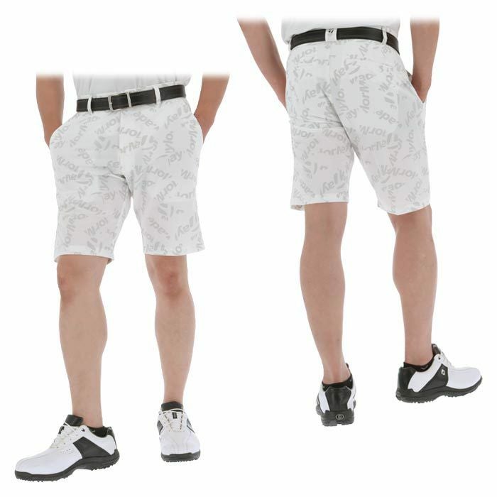 テーラーメイド TaylorMade　メンズ タイポグラフィ柄 ショートパンツ TL437　2024年モデル 詳細2