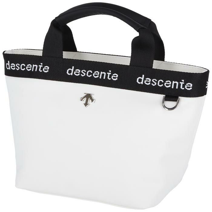 デサントゴルフ DESCENTE GOLF　レディース ロゴジャガード 保冷 カートバッグ DQCXJA45 WH00 ホワイト　2024年モデル ホワイト（WH00）