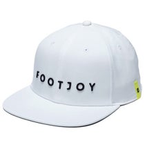 フットジョイ FootJoy　メンズ 撥水 FOOTJOY ワーディング 平つばキャップ FH24AFB 1 ホワイト　2024年モデル
