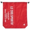 ルコック Le coq sportif　メンズ ロゴプリント 巾着型 シューズケース QQBXJA22 RD00 レッド　2024年モデル レッド（RD00）