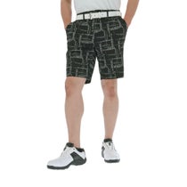 セントアンドリュース St ANDREWS　メンズ 総柄 ロゴプリント サッカー素材 ストレッチ ショートパンツ 042-4132553　2024年モデル