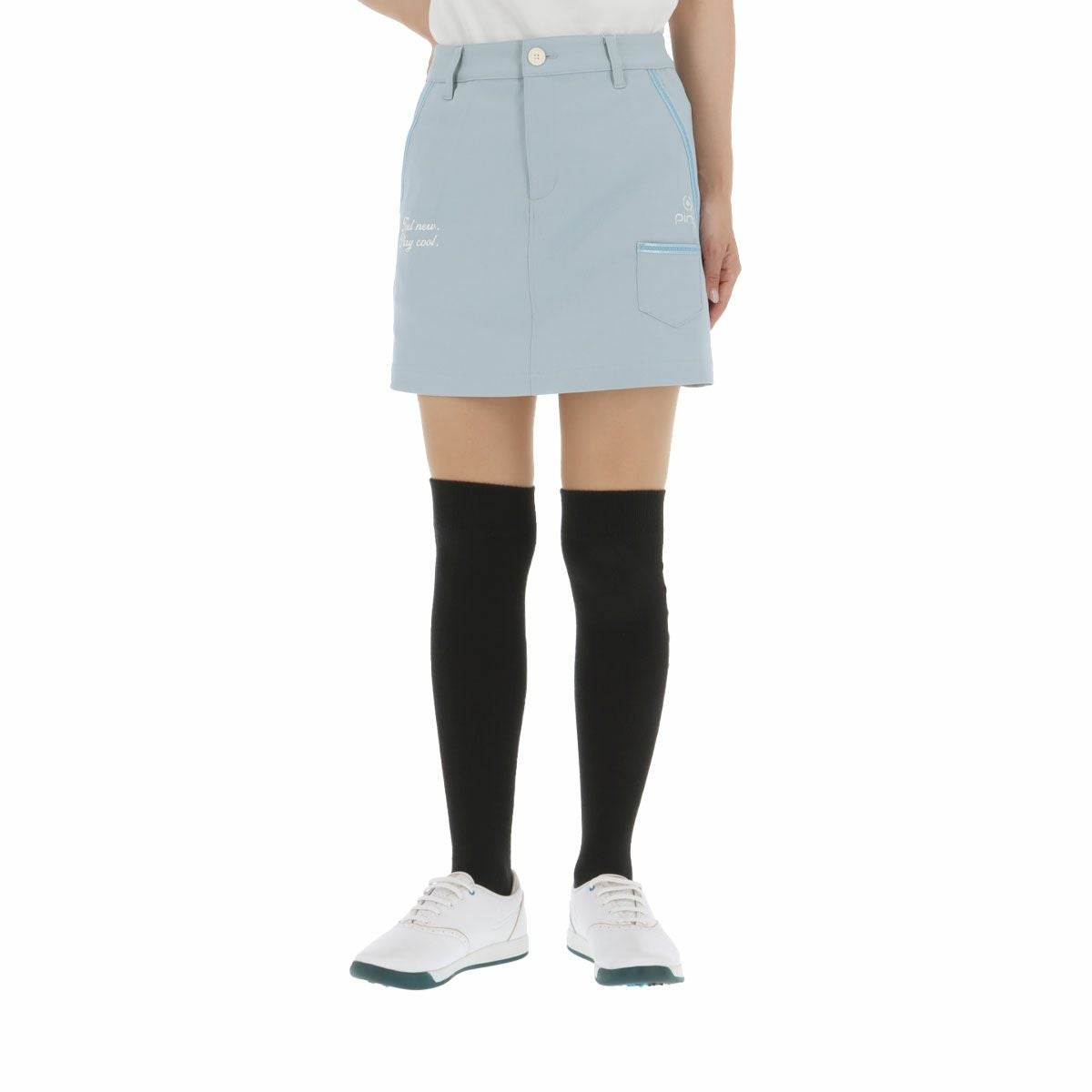 ピン PING　レディース ロゴデザイン オックス ストレッチ スカート 622-4134304　2024年モデル ブルー（111）