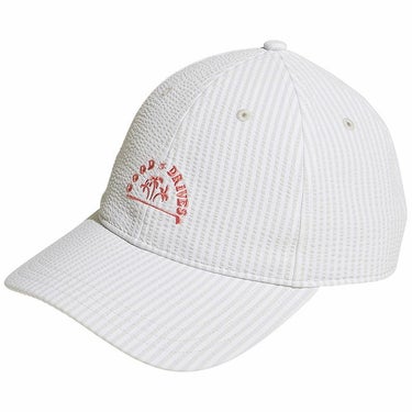 アディダス adidas　レディース シアサッカー ストラップ キャップ IKK37 IK7428 ホワイト/グレーワン　2024年モデル ホワイト/グレーワン（IK7428）