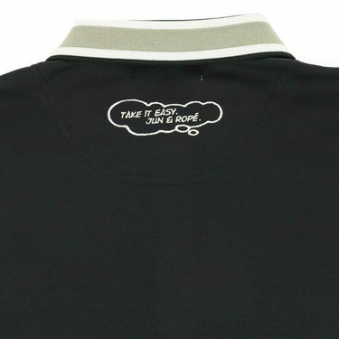 ジュン アンド ロペ JUN ＆ ROPE　レディース 鹿の子 ロゴ刺繍 配色ライン 半袖 ポロシャツ ERM24100　2024年モデル 詳細5