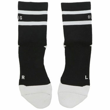 ナノ・ユニバース　ダブルライン 3D ショートソックス 030-4186102 010 ブラック ゴルフウェア [2024年モデル] ブラック（010）