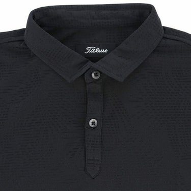 タイトリスト Titleist　メンズ ボタニカルジャカード 総柄 ストレッチ 半袖 ポロシャツ TLPMS112J　2024年モデル 詳細3