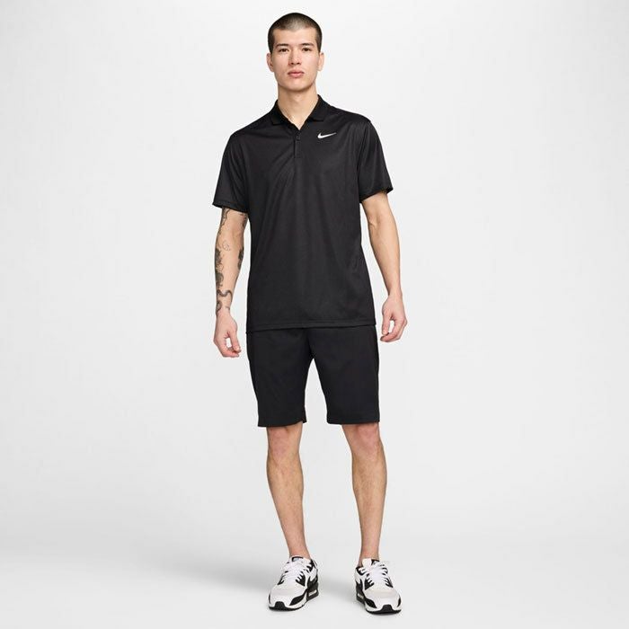 ナイキ NIKE　メンズ Dri-FIT ビクトリー 半袖 ポロシャツ FD5832 010 ブラック/ブラック/ホワイト　2024年モデル ブラック/ブラック（010）