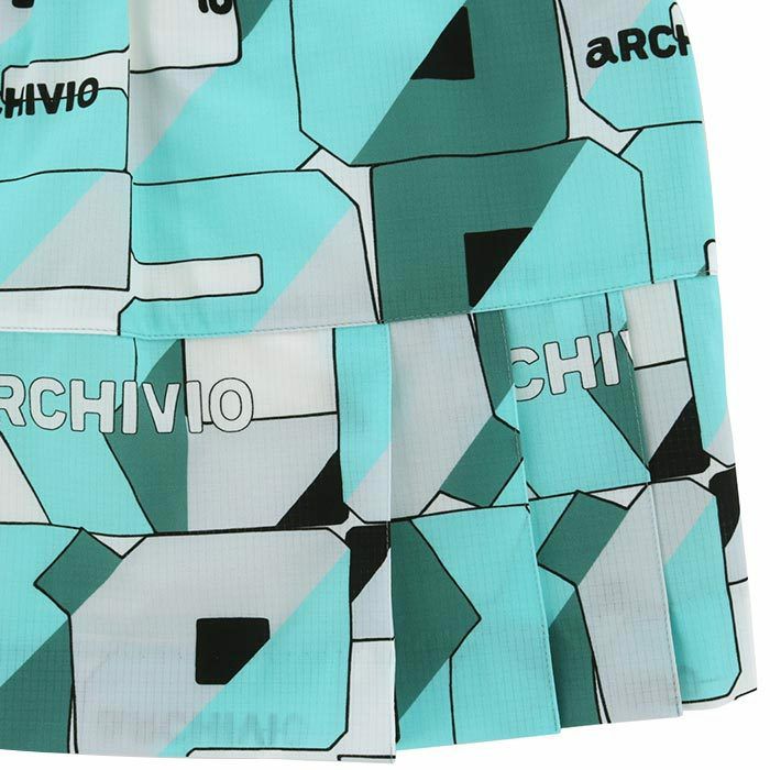 アルチビオ archivio　レディース 総柄 ドットエア 撥水 バック裾プリーツ スカート A356503　2024年モデル 詳細7