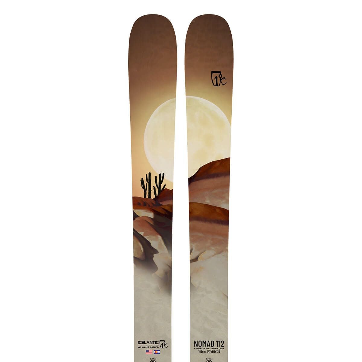 アイスランティック ICELANTIC NOMAD 112 ノマド112 スキー板 単品 2024-2025
