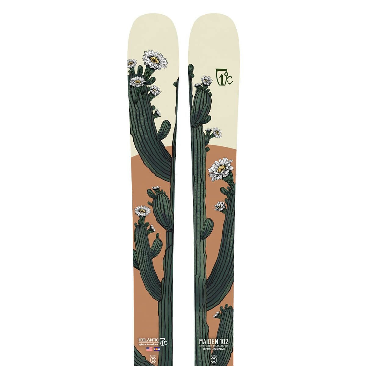 アイスランティック ICELANTIC MAIDEN 102 メイデン102 スキー板 単品 2024-2025