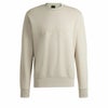 ボス BOSS　ロゴプリント スウェット 長袖 クルーネック プルオーバー 50506119　2024年モデル ライトベージュ（271）