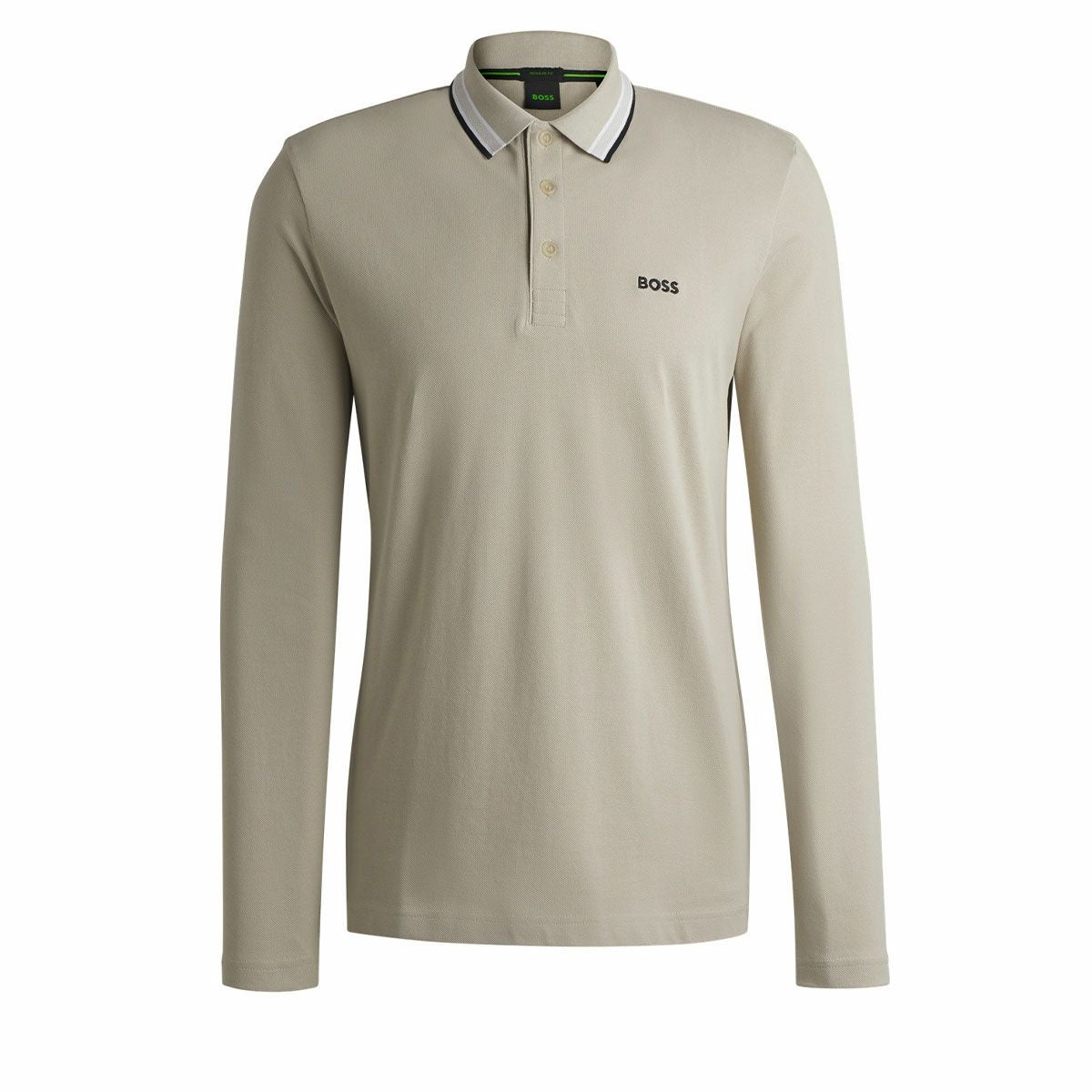 ボス BOSS　ロゴ刺繍 コットンピケ 長袖 ポロシャツ 50506191　2024年モデル 詳細2