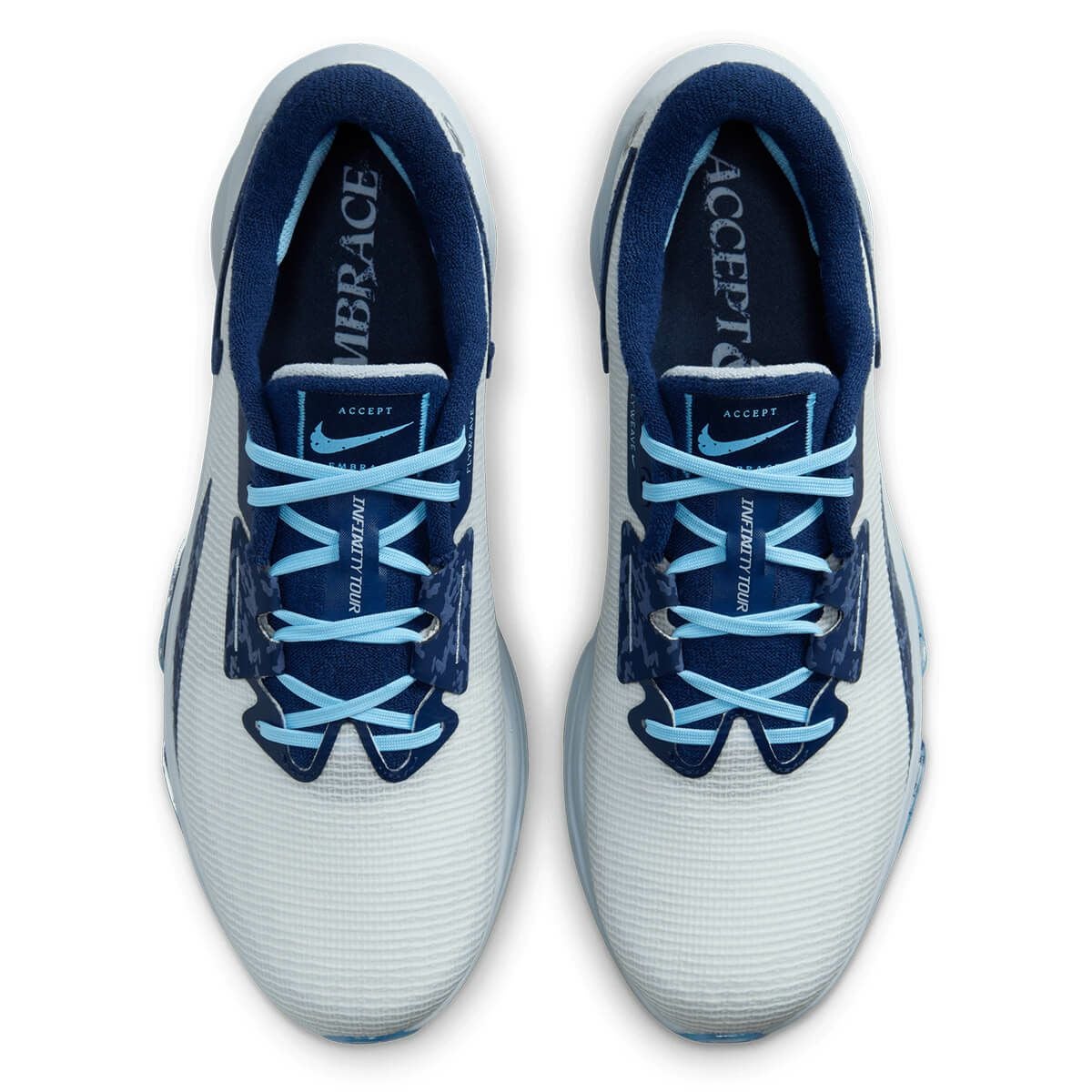 ナイキ NIKE　エア ズーム インフィニティ ツアー ネクスト％ NRG U24 メンズ ゴルフシューズ FN6849 100　2024年モデル ホワイト/ブルー/ネイビー 詳細5