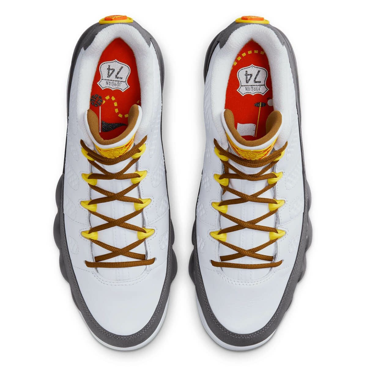 Air Jordan 9 G NRG エアジョーダン　ゴルフシューズ FN6931 100 ホワイト/グレー/ゴールド 詳細5