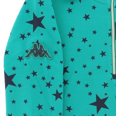 カッパ Kappa　レディース ロゴワッペン 総柄 スタープリント ストレッチ 長袖 ハーフジップシャツ KG562LS83 詳細7