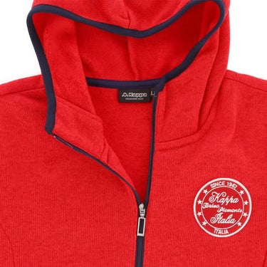 カッパ Kappa　レディース ロゴワッペン 生地切替 長袖 フード付き ハーフジップ ワンピース KG562OP71 詳細5