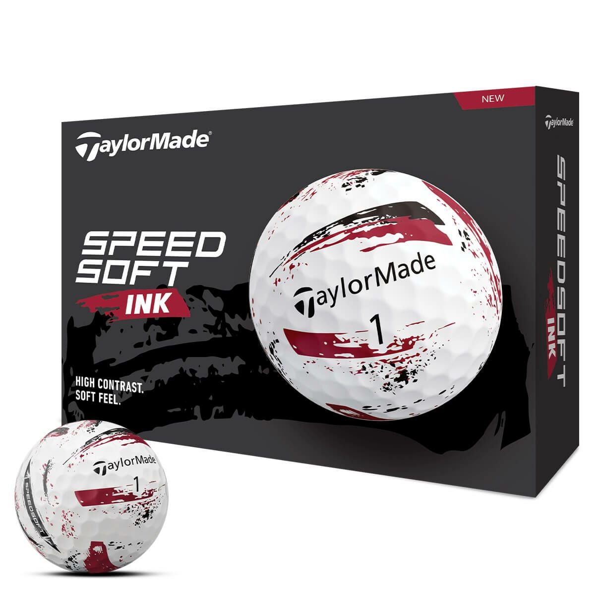 テーラーメイド SPEED SOFT INK 2024年モデル ゴルフボール 1ダース