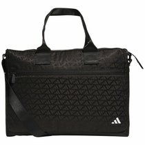 アディダス adidas　シューズケース付き モノグラム柄 トートバッグ JTY30 IS6557 ブラック/ホワイト　2024年モデル